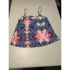 EVERLY Boho Abstract Print Cami Tank Top Women's Size S